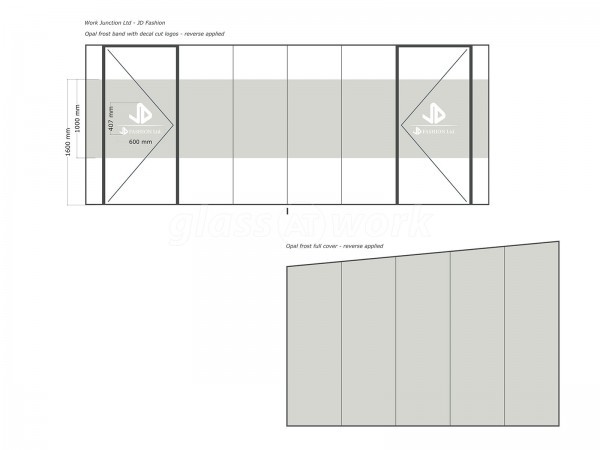 JD Fashion (Nelson, Lancashire): Glass Office Partitions With Window Film