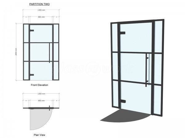 Domestic Project (Windsor, Berkshire): T-Bar Metal Framed Glass Doors