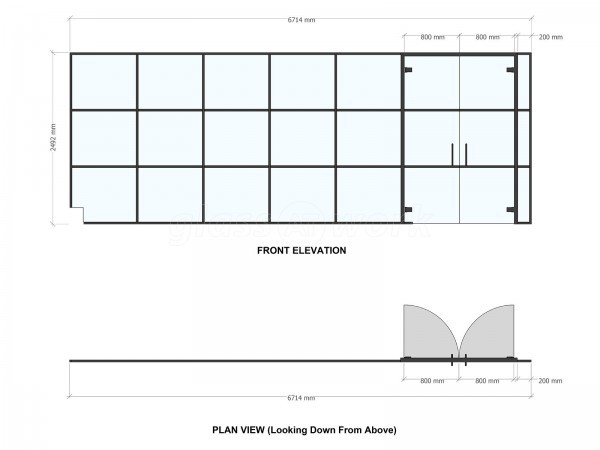 JMK Clothing (Kings Cross, London): T-Bar Aluminium Black Framed Warehouse Glass Wall and Doors
