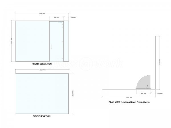 James and Taylor (Surbiton, Surrey): Acoustic Glass Corner Office