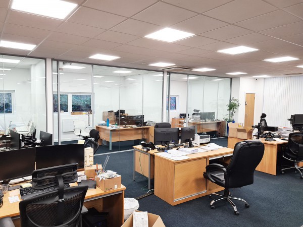 KMP Solutions (Edgeware Road, London): Glass Office Fit-out With Double and Single Glazed Acoustic Offices and Meeting Rooms