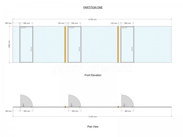 KMP Solutions (Edgeware Road, London): Glass Office Fit-out With Double and Single Glazed Acoustic Offices and Meeting Rooms