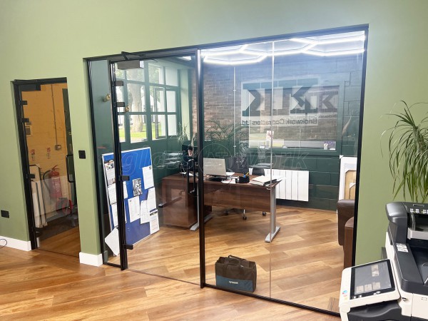 K and K Brickwork Contractors (Wetherby, West Yorkshire): Acoustic Glass Office Partitions