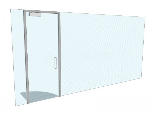 Kempton Homes (Westerham, Kent): Acoustic Glass Office Partition With Black Frame