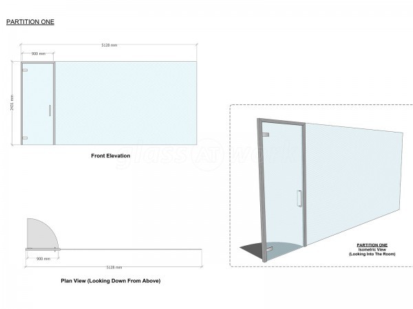 Ketley Brick Company Ltd (Brierley Hill, West Midlands): Commercial Glass Office Partition Installation