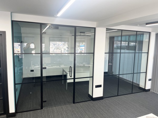 King Welsh (Plymouth, Devon): T-bar Glass Office Front With Door