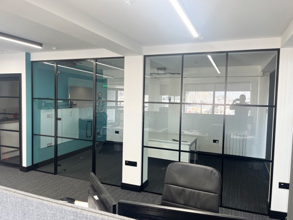 King Welsh (Plymouth, Devon): T-bar Glass Office Front With Door