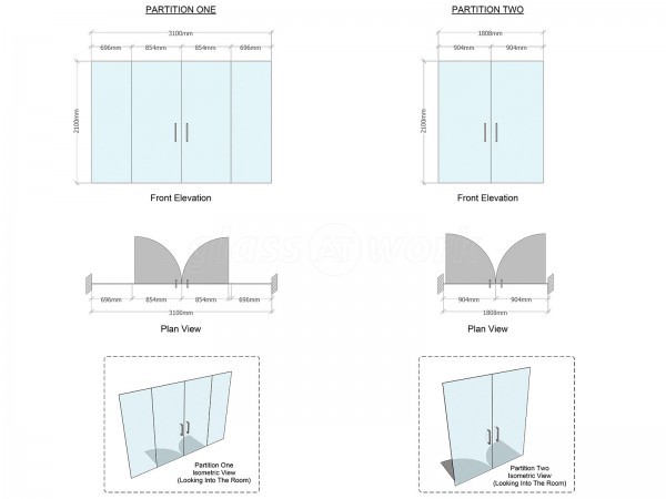 Hightown Group (Everton, Liverpool): Glass Partitions With Frameless Doors