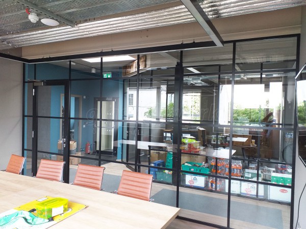 Lochlie Construction (Johnstone, Scotland): T-Bar Warehouse-Style Glass Office Fitout