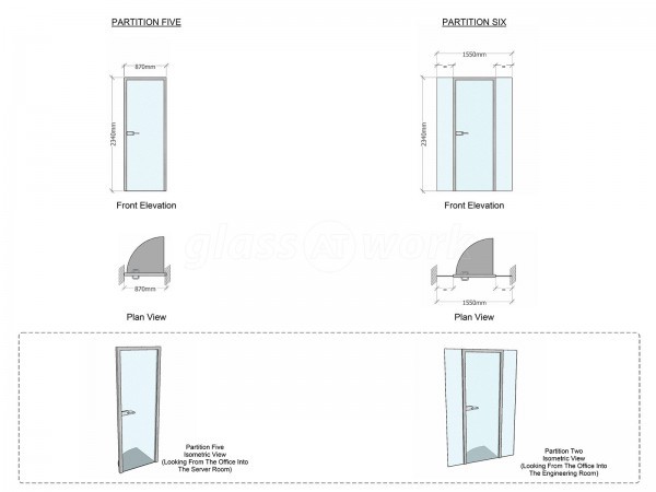 Stellarise Limited (Southwark, London): Warehouse Style Glass Partitioning (Black Banded Glass Walls)