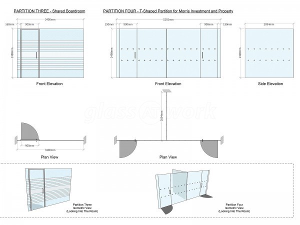 Woolbro Morris Ltd (Finchley, London): Glass Partition Office Fit-Out in London