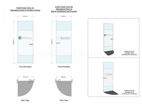 Woolbro Morris Ltd (Finchley, London): Glass Partition Office Fit-Out in London