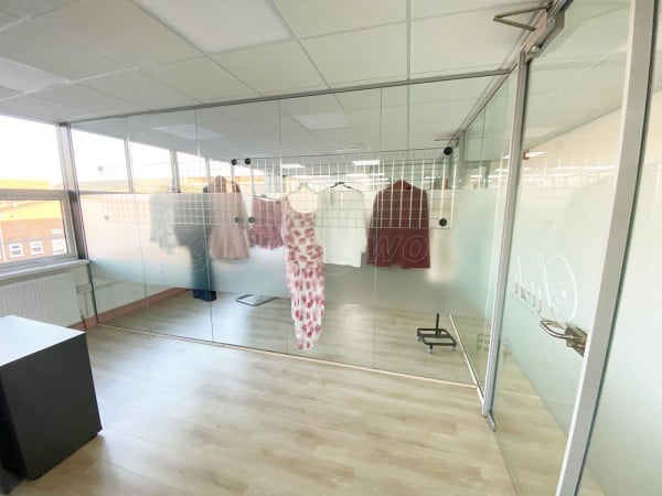 Lush Fashion Limited (Leicester, Leicestershire): Multiple Glazed Offices Using Toughened Frameless Glass