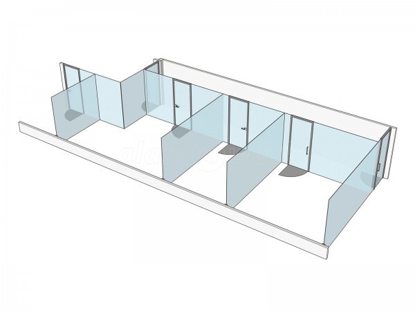 Lush Fashion Limited (Leicester, Leicestershire): Multiple Glazed Offices Using Toughened Frameless Glass