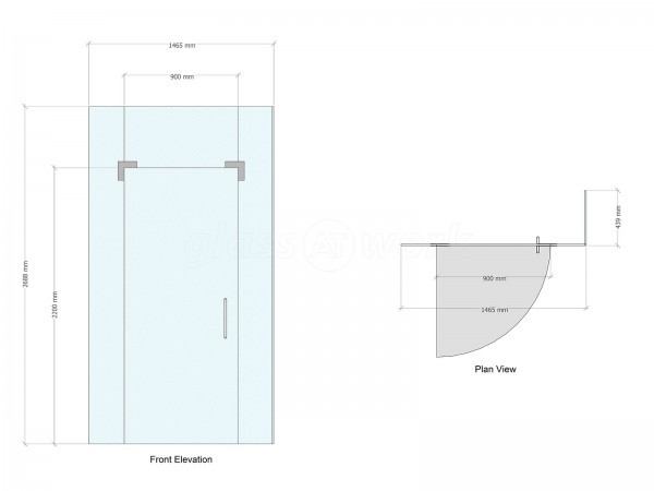 MAF Finance Group (Alfreton, Derbyshire): Toughened Glass Corner Partition and Door