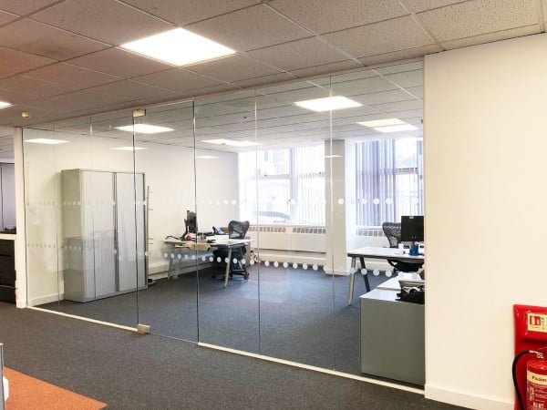 Managed Enterprise Technologies Ltd (Edgbaston, Birmingham): Toughened Glass Office Partition, Frameless Door