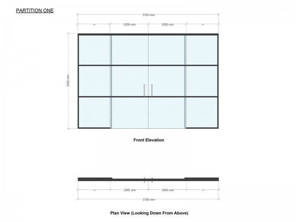 MTWarchitects (Harrow, London): Sliding Toughened Glass Double Doors With Black Metal Banding