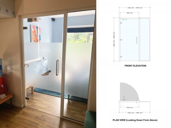 The Maidstone & Malling Alternative Provision (Maidstone, Kent): Glass Door and Side Panel