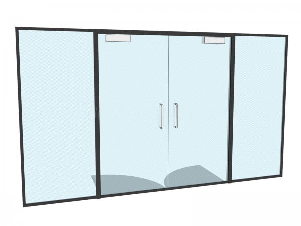 Mikhail Hotels & Leisure Group Ltd (Wigan, Lancashire): Frameless Glass Wall and Glazed Double Doorset