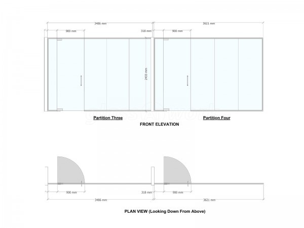 Mills Chody LLP (Harrow, Greater London): Multiple Glass Office Partitions
