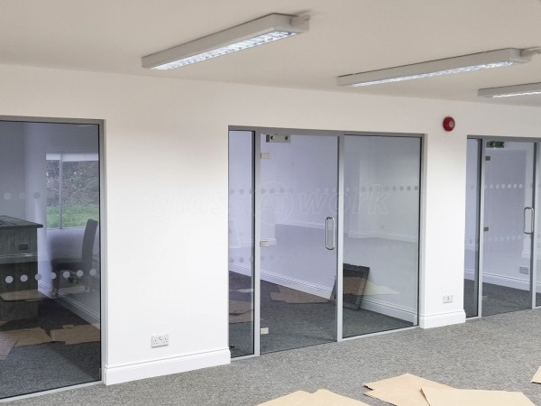 Mintivo (Chippenham, Wiltshire): Glass Office Fronts Using Acoustic Glass