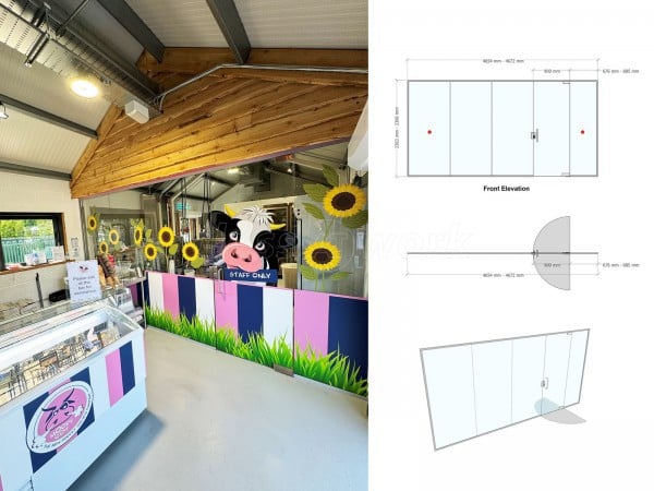 D R Smith Properties (Fordingbridge, Dorset): Ice Cream Shop Glass Partition Wall