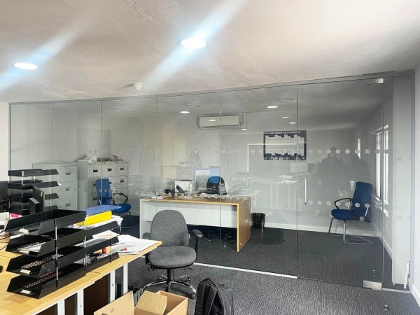 Motor Parts Direct (Hoddesdon, Hertfordshire): Toughened Glass Office Partition - Fully Installed