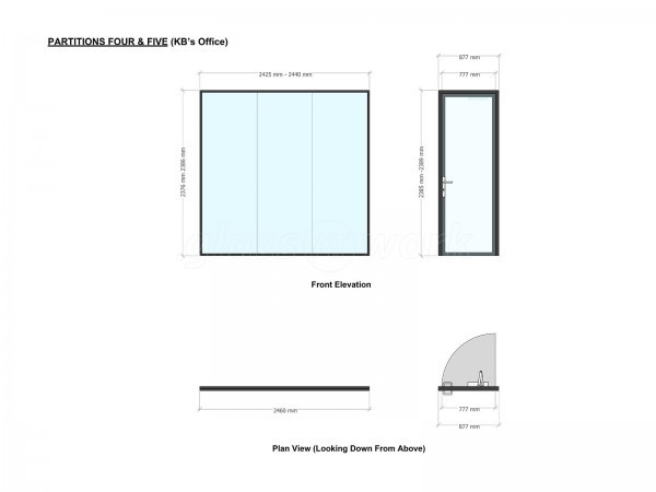 My Build Estimate (Northampton, Northamptonshire): Double Glazed Acoustic Glass Office Partitions