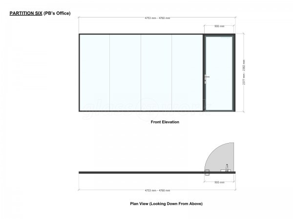 My Build Estimate (Northampton, Northamptonshire): Double Glazed Acoustic Glass Office Partitions