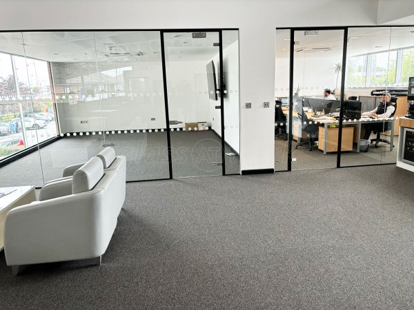 NK Motors [Kia Derby] (Derby, Derbyshire): Car Showroom and Glass Office Partitions