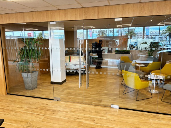 NK Motors [Kia Derby] (Derby, Derbyshire): Car Showroom and Glass Office Partitions