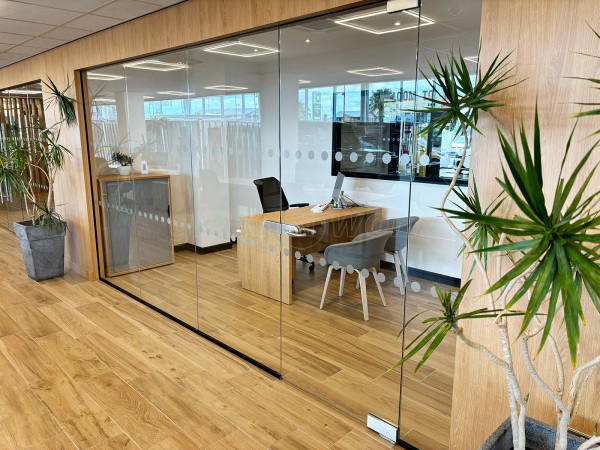 NK Motors [Kia Derby] (Derby, Derbyshire): Car Showroom and Glass Office Partitions