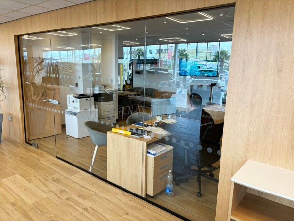 NK Motors [Kia Derby] (Derby, Derbyshire): Car Showroom and Glass Office Partitions
