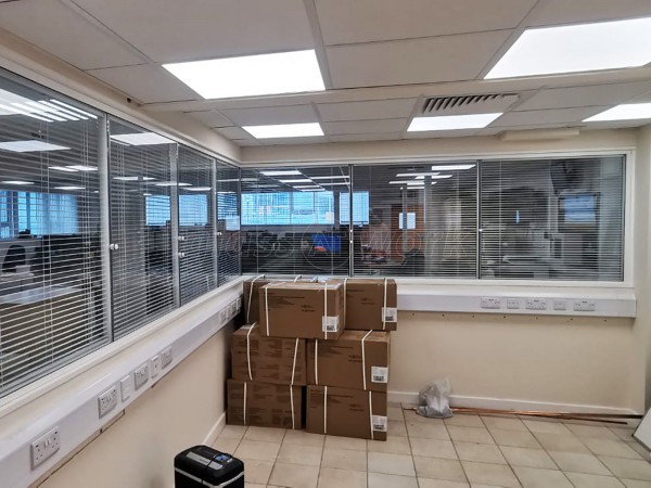 NQIS Ltd (Stoke-on-Trent, Staffordshire): Half Height Double Glazed Screens With Integral Blinds