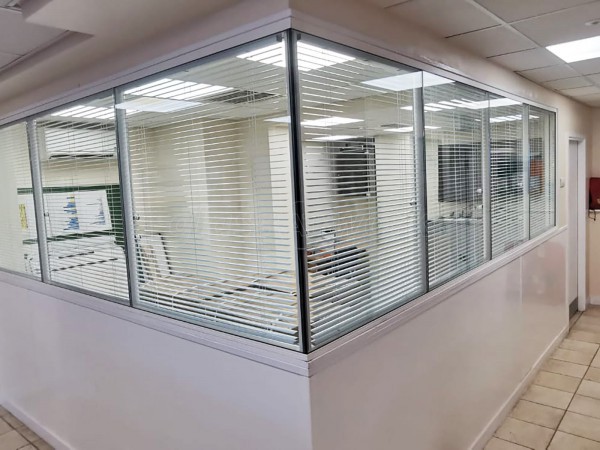 NQIS Ltd (Stoke-on-Trent, Staffordshire): Half Height Double Glazed Screens With Integral Blinds