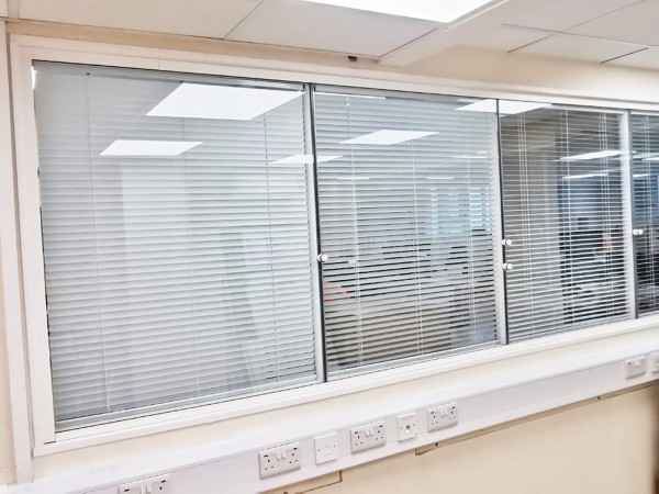 NQIS Ltd (Stoke-on-Trent, Staffordshire): Half Height Double Glazed Screens With Integral Blinds