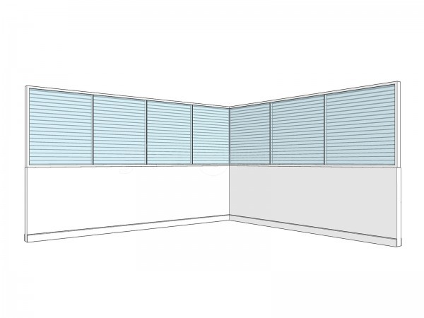 NQIS Ltd (Stoke-on-Trent, Staffordshire): Half Height Double Glazed Screens With Integral Blinds