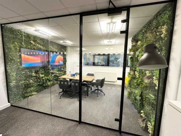 No Fuss IT (Rochdale, Lancashire): Glass Partition For a Living Wall Office