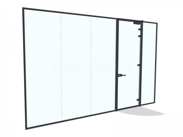 No Fuss IT (Rochdale, Lancashire): Glass Partition For a Living Wall Office