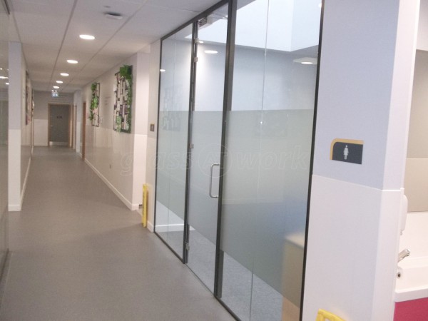 Our Lady of Grace School (Charlton, London): Multiple Acoustic Glass Office Partitions