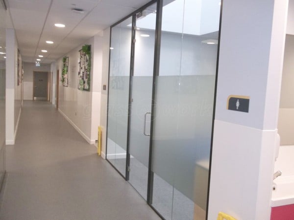 Our Lady of Grace School (Charlton, London): Multiple Acoustic Glass Office Partitions