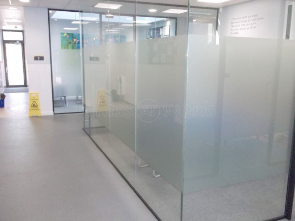 Our Lady of Grace School (Charlton, London): Multiple Acoustic Glass Office Partitions