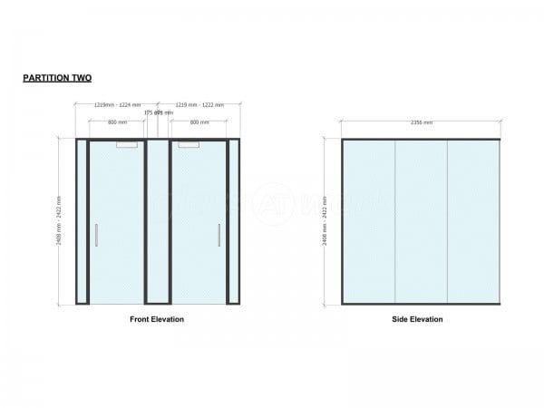 OMNE Agency (Ampthill, Bedfordshire): Toughened Glass Office Partitions