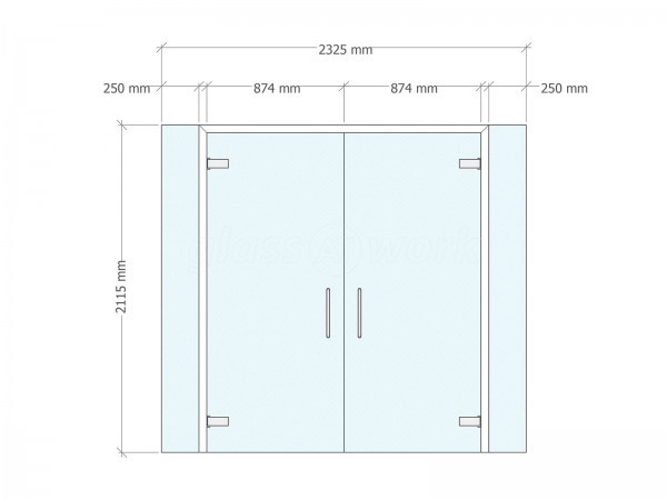 Doncaster Royal Infirmary (Doncaster, South Yorkshire): Frameless Glass Double Doors To Form Cubicles In The New A&E Wing