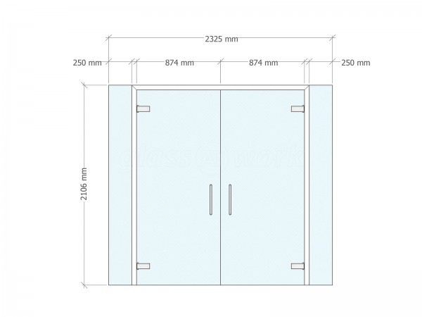 Doncaster Royal Infirmary (Doncaster, South Yorkshire): Frameless Glass Double Doors To Form Cubicles In The New A&E Wing