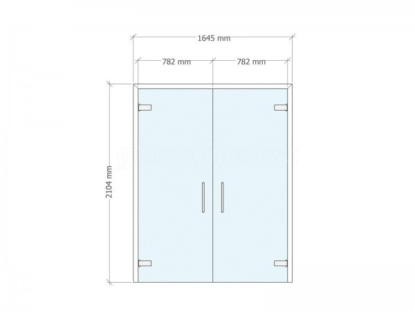 Doncaster Royal Infirmary (Doncaster, South Yorkshire): Frameless Glass Double Doors To Form Cubicles In The New A&E Wing