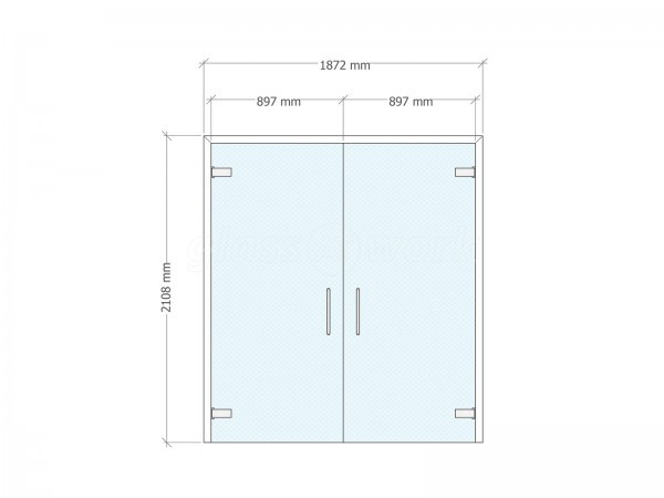 Doncaster Royal Infirmary (Doncaster, South Yorkshire): Frameless Glass Double Doors To Form Cubicles In The New A&E Wing