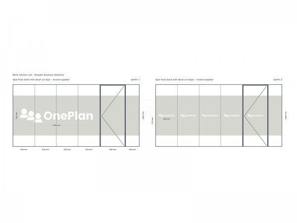 OnePlan Business Solutions (Ormskirk, Lancashire): Acoustic Glass Office Partitioning With Bespoke Film Design