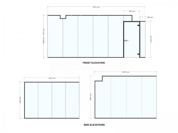 Ostro (Fitrovia, London): Three Sided Glass Meeting Room