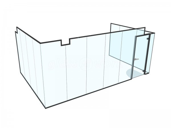 Ostro (Fitrovia, London): Three Sided Glass Meeting Room